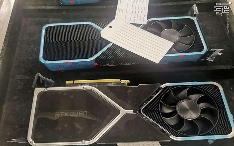اولین تصویر از کارت گرافیک جی‌فورس RTX 3080 انویدیا منتشر شد 
